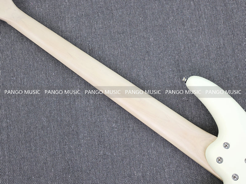 Pango Music 5 String Alder Body Electric Bass Guitar with Satin Ivory Finish (LEB-451)