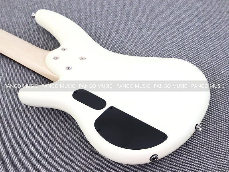 Pango Music 5 String Alder Body Electric Bass Guitar with Satin Ivory Finish (LEB-451)
