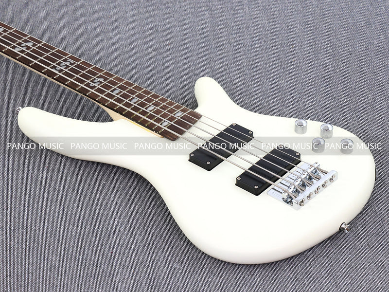 Pango Music 5 String Alder Body Electric Bass Guitar with Satin Ivory Finish (LEB-451)