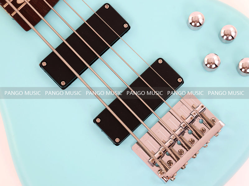 Pango Music 5 String Alder Body Electric Bass Guitar with Satin Mint Green Finish (LEB-450)