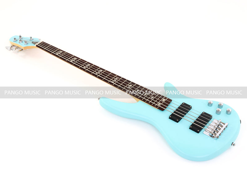 Pango Music 5 String Alder Body Electric Bass Guitar with Satin Mint Green Finish (LEB-450)