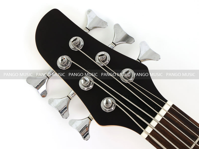 Pango Music 6 String Alder Body Electric Bass Guitar with Satin Black Finish (LEB-480)