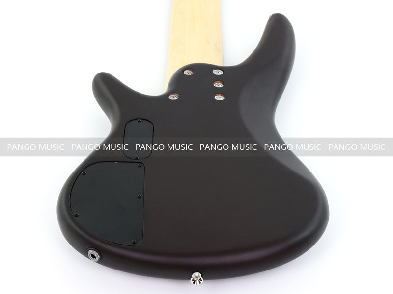 Pango Music 6 String Alder Body Electric Bass Guitar with Satin Black Finish (LEB-480)
