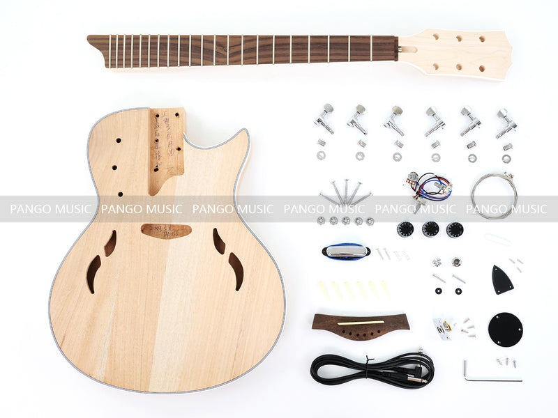 Pango Music 6 String Semi Hollow Body DIY Electric Guitar Kit (PTM-155)