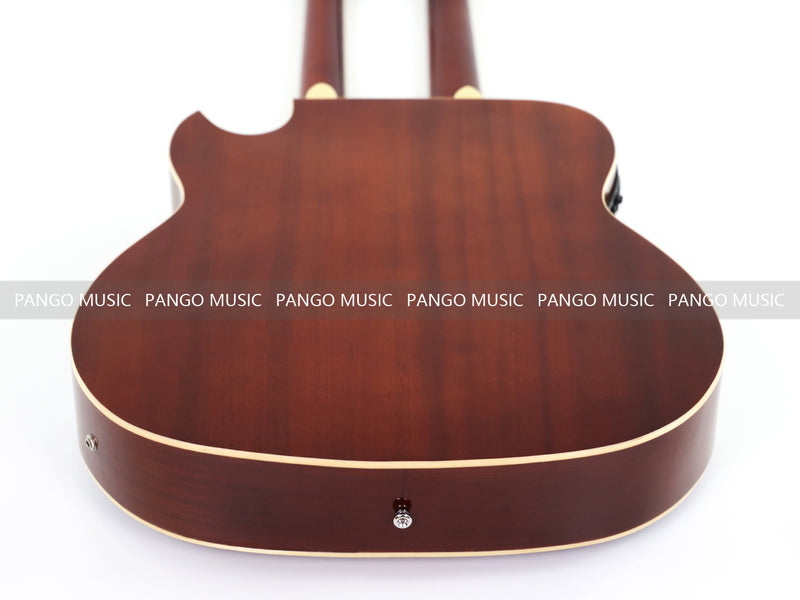 Pango Music Double Neck 6 & 12 String Cutaway Acoustic-Electric Guitar (PDN-1217)