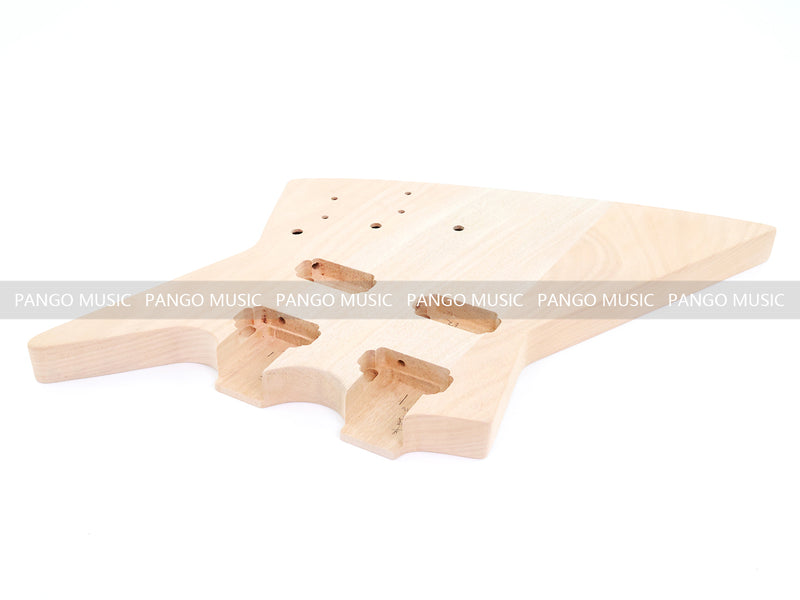 Pango Music Double Neck Explorer Style DIY Electric Guitar Kit (PJH-1992)