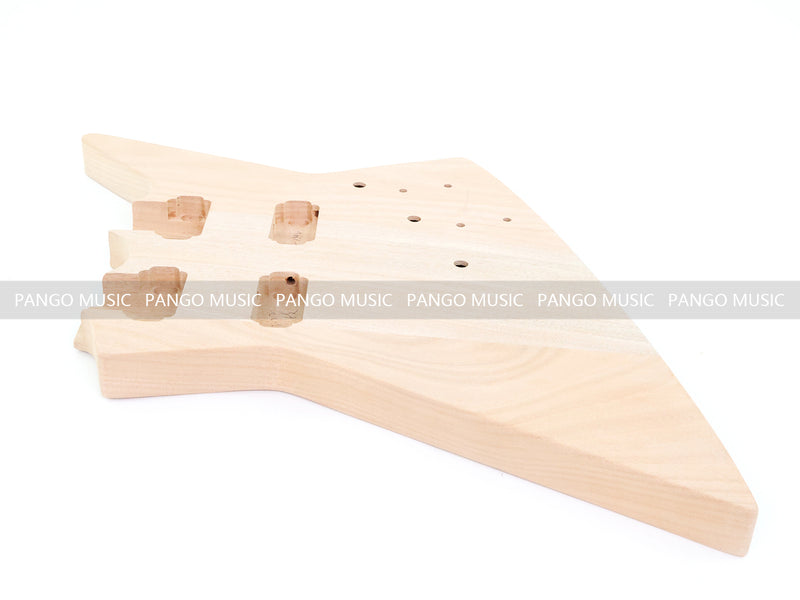 Pango Music Double Neck Explorer Style DIY Electric Guitar Kit (PJH-1992)
