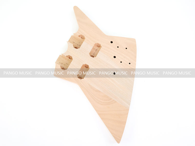 Pango Music Double Neck Explorer Style DIY Electric Guitar Kit (PJH-1992)
