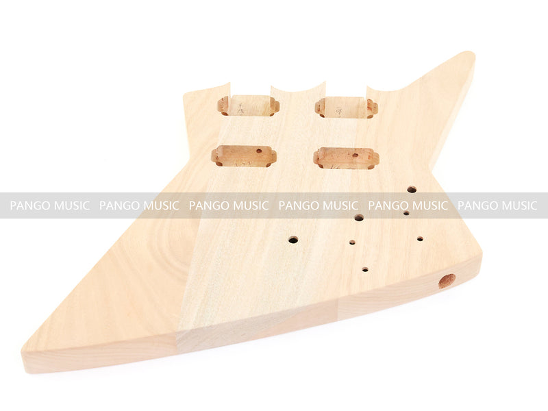 Pango Music Double Neck Explorer Style DIY Electric Guitar Kit (PJH-1992)