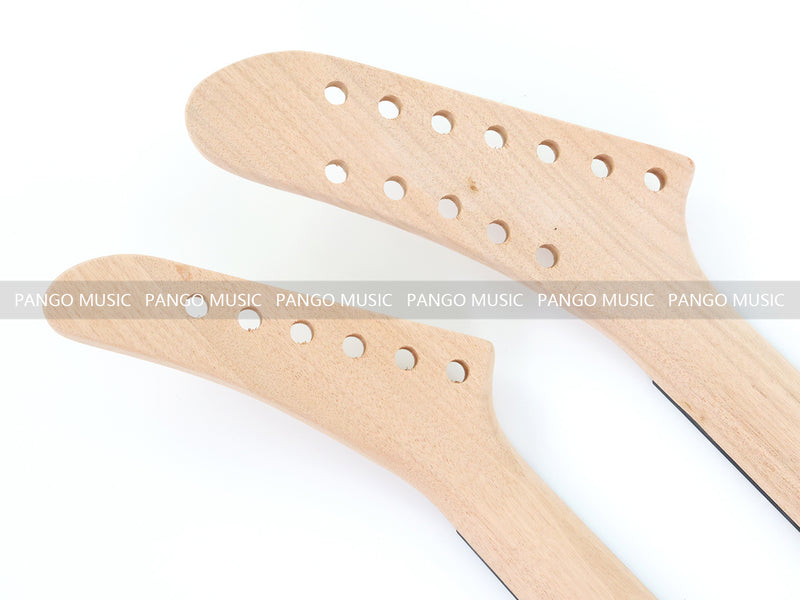 Pango Music Double Neck Explorer Style DIY Electric Guitar Kit (PJH-1992)