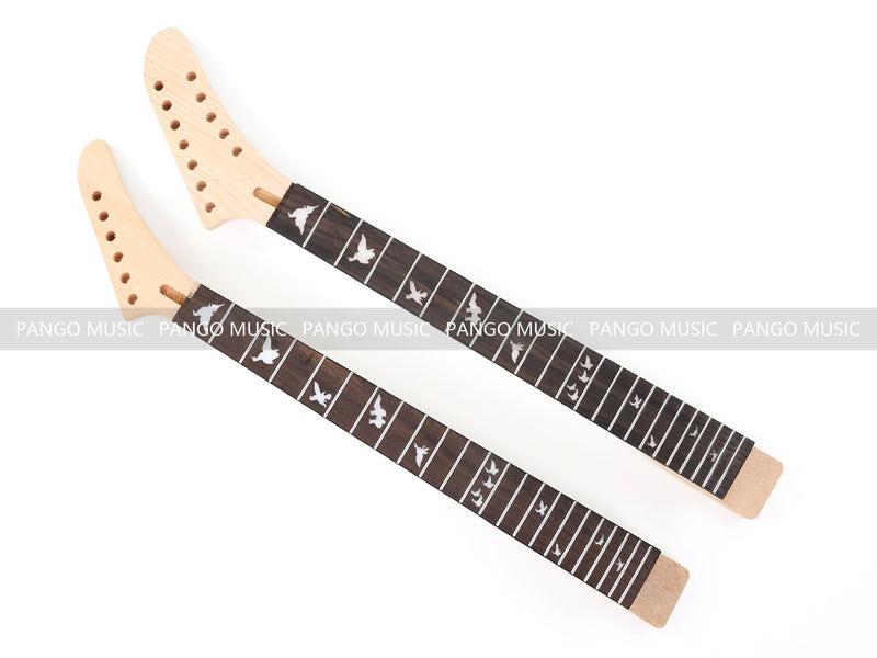 Pango Music Double Neck Explorer Style DIY Electric Guitar Kit (PJH-1992)