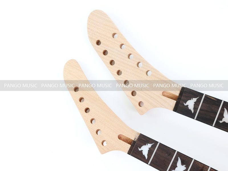 Pango Music Double Neck Explorer Style DIY Electric Guitar Kit (PJH-1992)