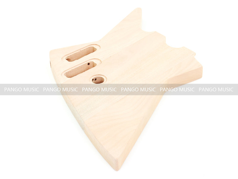 Pango Music Double Neck Explorer Style DIY Electric Guitar Kit (PJH-1992)