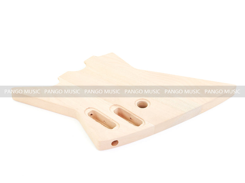 Pango Music Double Neck Explorer Style DIY Electric Guitar Kit (PJH-1992)
