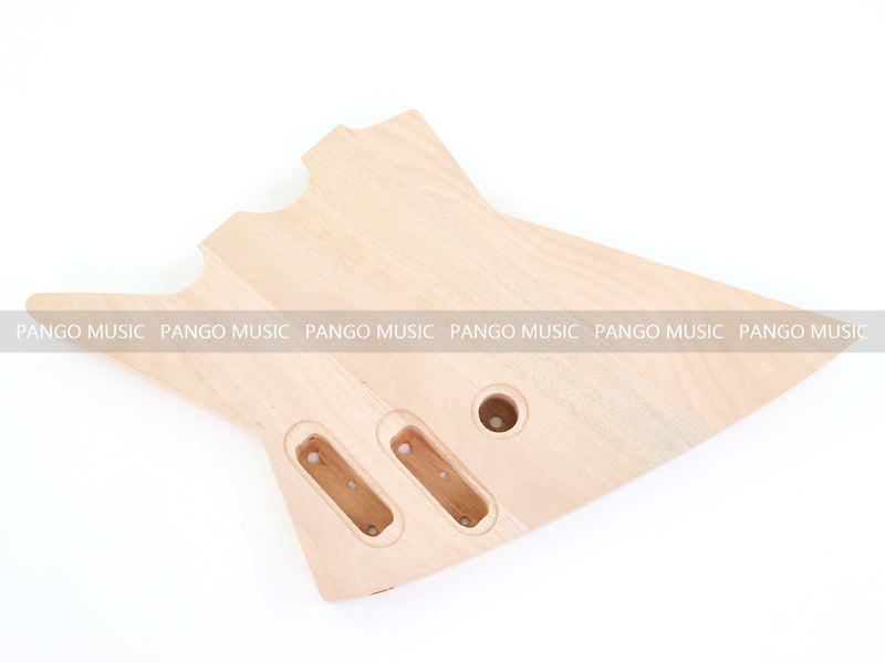 Pango Music Double Neck Explorer Style DIY Electric Guitar Kit (PJH-1992)