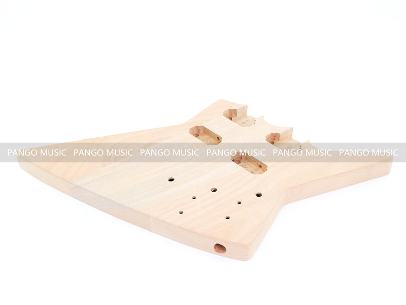 Pango Music Double Neck Explorer Style DIY Electric Guitar Kit (PJH-1992)
