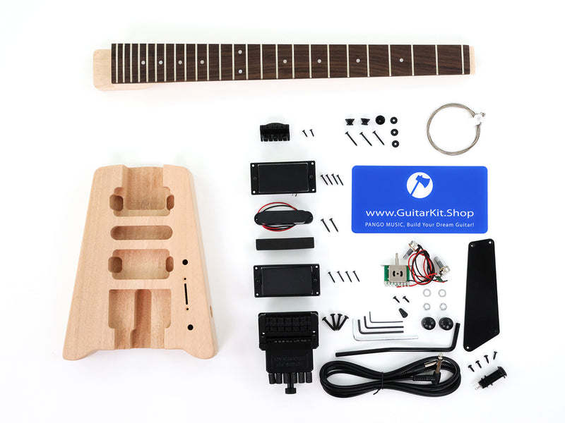 Pango Music Headless Electric Guitar Kit with Double Locking Tremolo (PWY-438X)