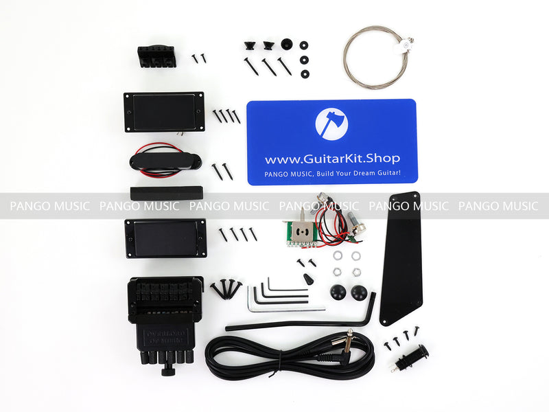 Pango Music Headless Electric Guitar Kit with Double Locking Tremolo (PWY-438X)