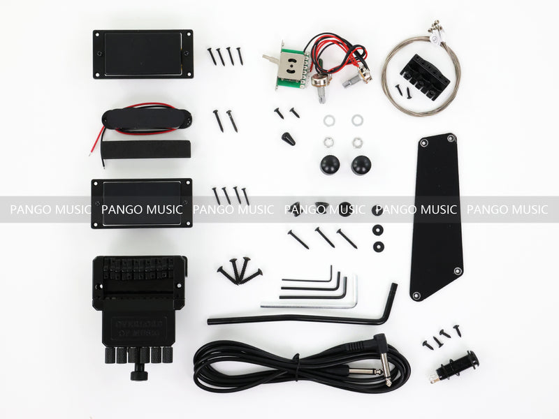 Pango Music Headless Electric Guitar Kit with Double Locking Tremolo (PWY-438)