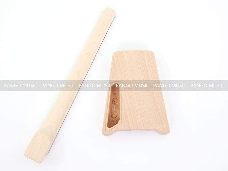 Pango Music Headless Electric Guitar Kit with Double Locking Tremolo & Quilted Maple Top (PWY-338)