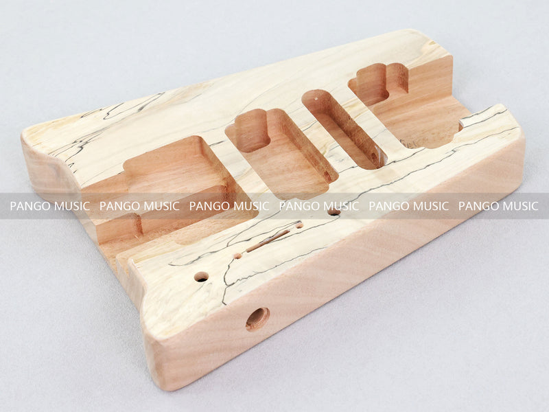 Pango Music Headless Electric Guitar Kit with Double Locking Tremolo & Spalted Maple Top (PWY-337)