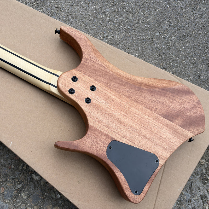 Pango Music Headless Electric Guitar with Burl Maple Top & 5-piece Neck (YMZ-103X)