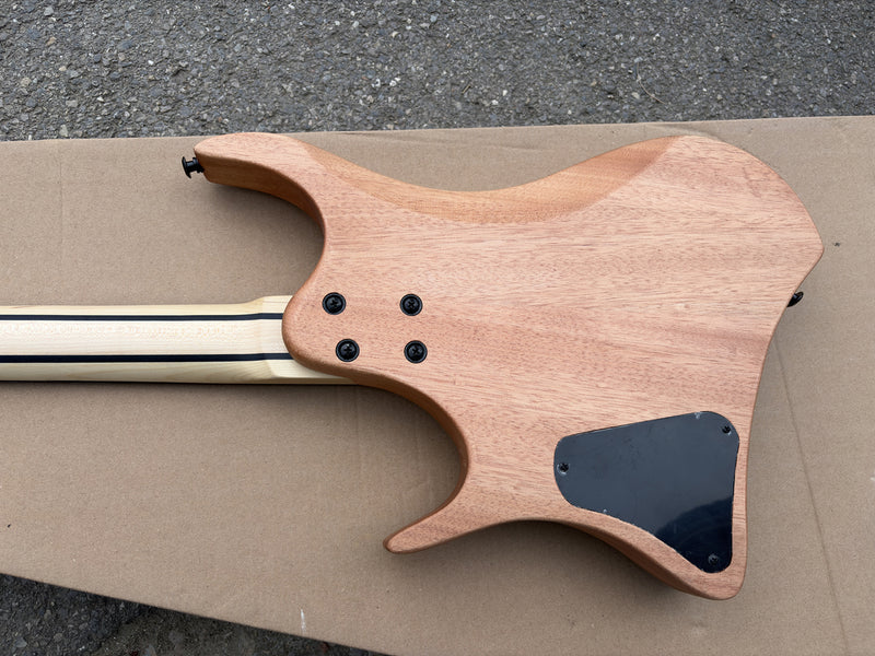 Pango Music Headless Electric Guitar with Burl Maple Top & 5-piece Neck (YMZ-103X)