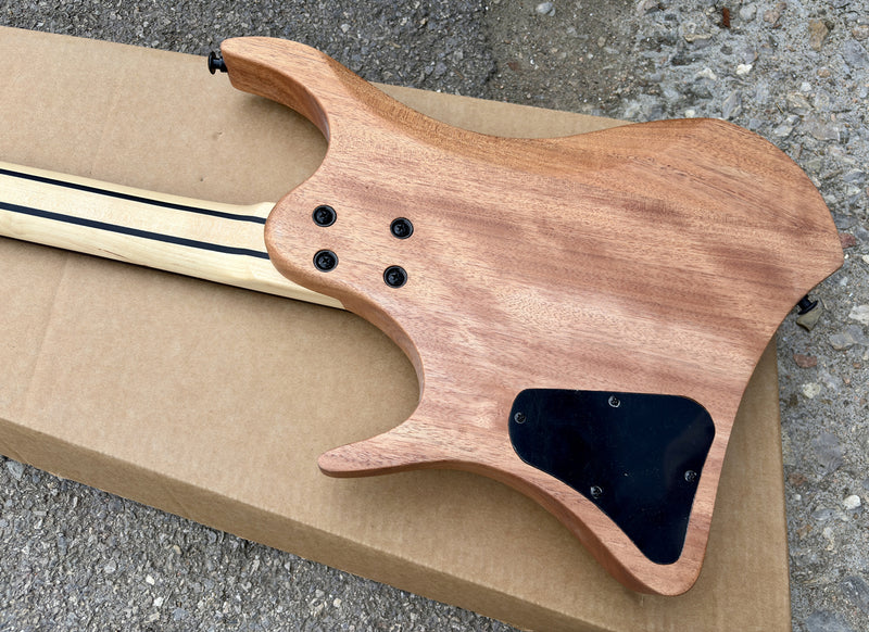 Pango Music Headless Electric Guitar with Burl Maple Top & 5-piece Neck (YMZ-260)