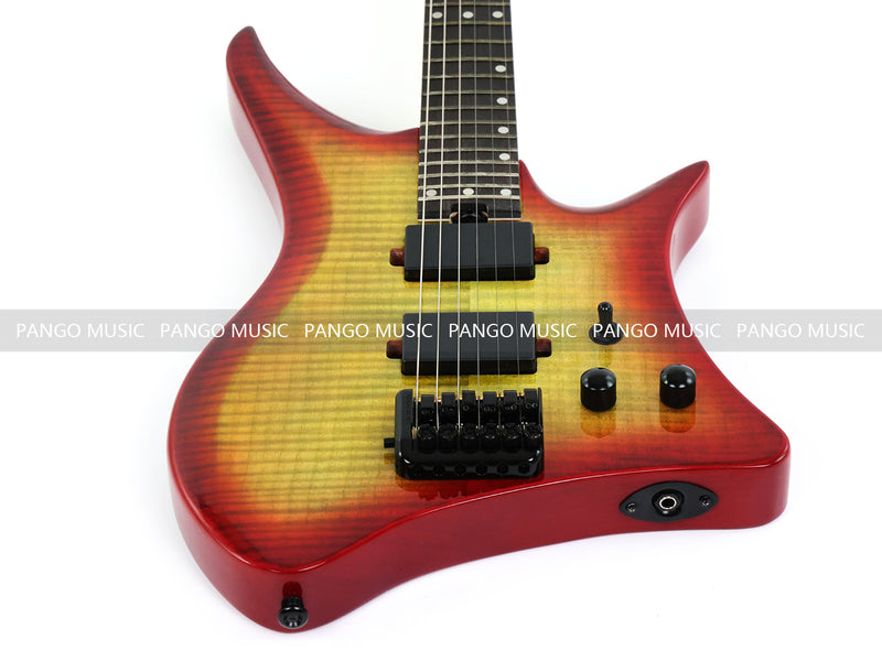 Pango Music Headless Electric Guitar with Gloss Sunburst Finish (PJX-520X)