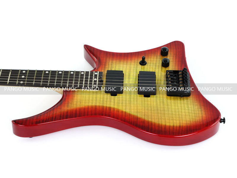 Pango Music Headless Electric Guitar with Gloss Sunburst Finish (PJX-520X)