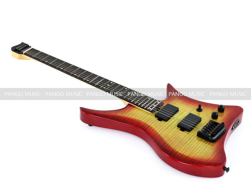 Pango Music Headless Electric Guitar with Gloss Sunburst Finish (PJX-520X)