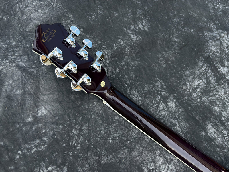 Pango Music LP Custom Style Electric Guitar with Gloss Transparent Purple Burst Finish (YMZ-283)