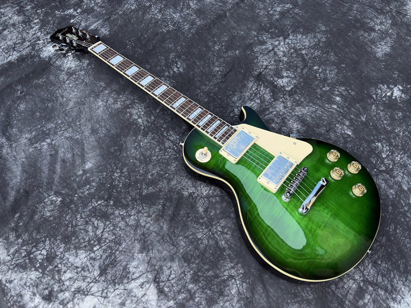 Pango Music LP Standard Style Gloss Green Electric Guitar (YMZ-025X)
