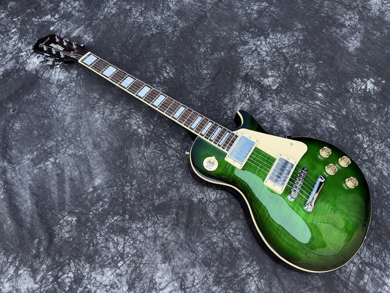 Pango Music LP Standard Style Gloss Green Electric Guitar (YMZ-025X)