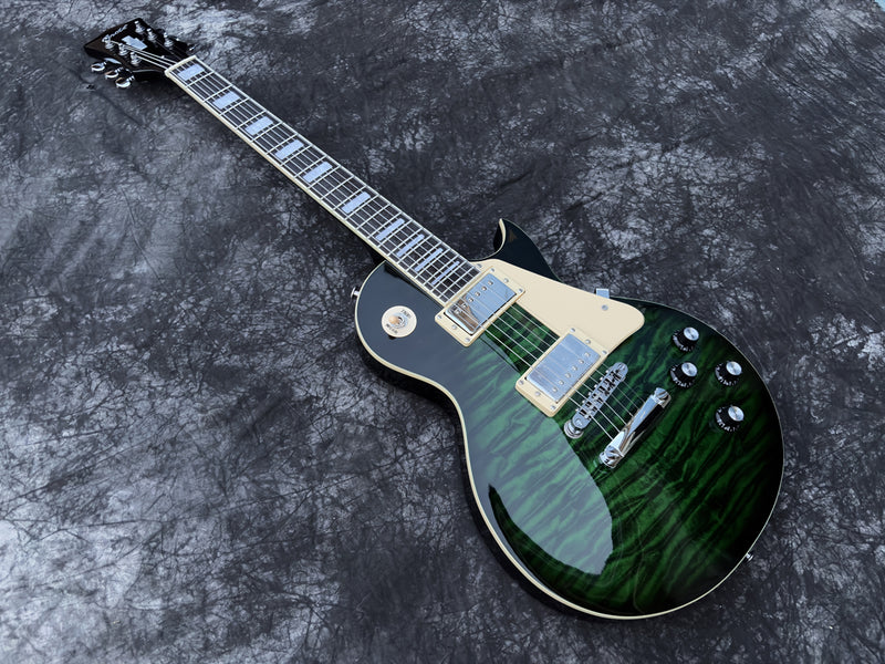 Pango Music LP Standard Style Gloss Green Electric Guitar (YMZ-284)