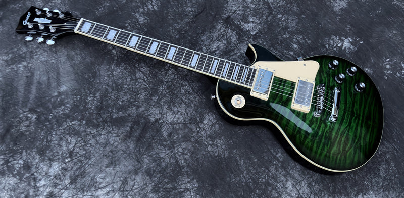 Pango Music LP Standard Style Gloss Green Electric Guitar (YMZ-284)