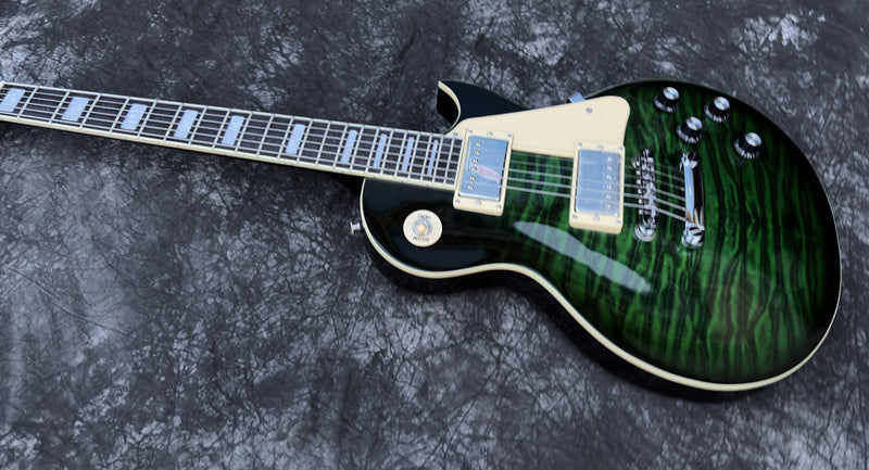 Pango Music LP Standard Style Gloss Green Electric Guitar (YMZ-284)