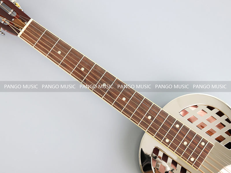 Pango Music Metal Body Single Cone Resonator Electric Guitar (YMZ-263, Limited Edition)