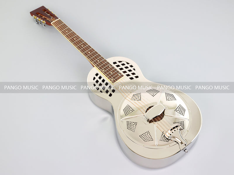 Pango Music Metal Body Single Cone Resonator Electric Guitar (YMZ-263, Limited Edition)