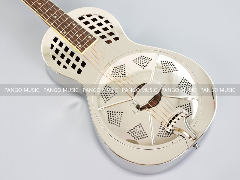 Pango Music Metal Body Single Cone Resonator Electric Guitar (YMZ-263, Limited Edition)