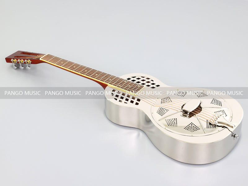 Pango Music Metal Body Single Cone Resonator Electric Guitar (YMZ-263, Limited Edition)