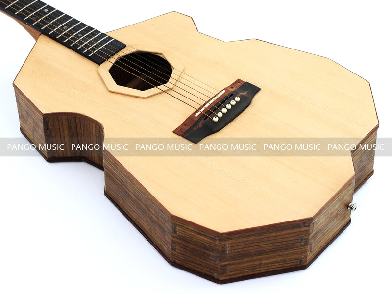 Pango Music Mortise-Tenon Joinery All-Solid Acoustic Guitar with Unique Geometric Body (MT-850, Limited Edition)