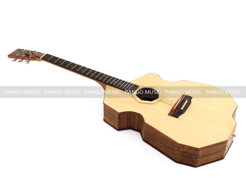 Pango Music Mortise-Tenon Joinery All-Solid Acoustic Guitar with Unique Geometric Body (MT-850, Limited Edition)