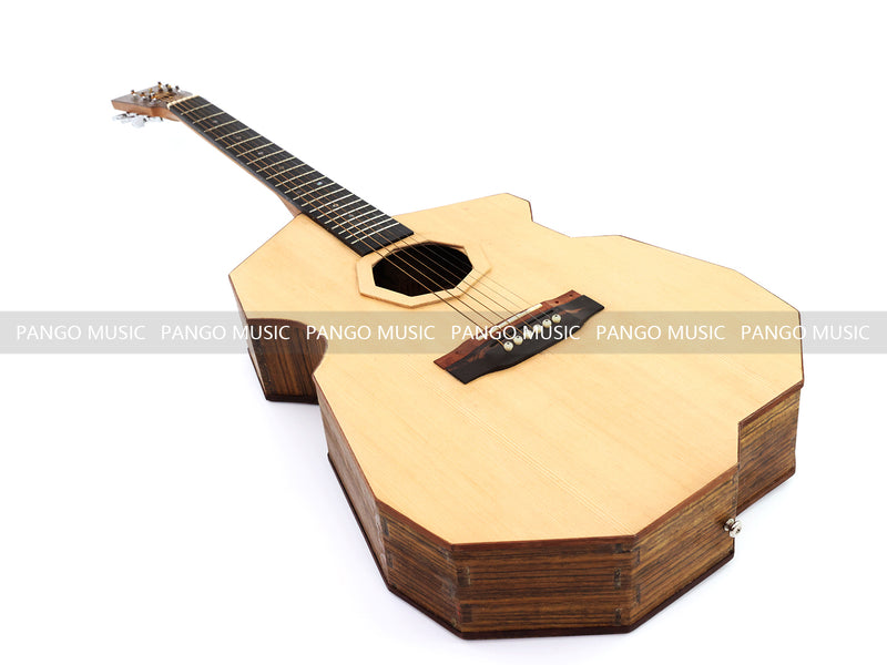 Pango Music Mortise-Tenon Joinery All-Solid Acoustic Guitar with Unique Geometric Body (MT-850, Limited Edition)