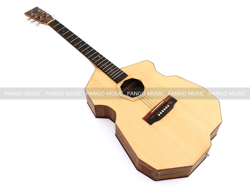 Pango Music Mortise-Tenon Joinery All-Solid Acoustic Guitar with Unique Geometric Body (MT-850, Limited Edition)