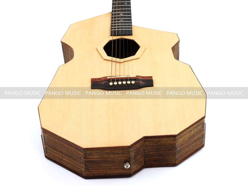 Pango Music Mortise-Tenon Joinery All-Solid Acoustic Guitar with Unique Geometric Body (MT-850, Limited Edition)