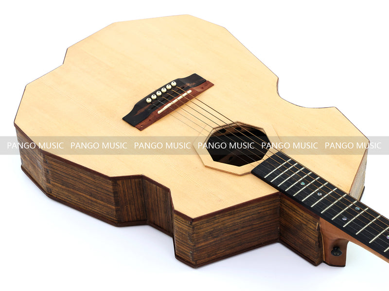Pango Music Mortise-Tenon Joinery All-Solid Acoustic Guitar with Unique Geometric Body (MT-850, Limited Edition)