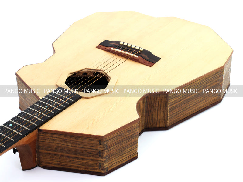 Pango Music Mortise-Tenon Joinery All-Solid Acoustic Guitar with Unique Geometric Body (MT-850, Limited Edition)