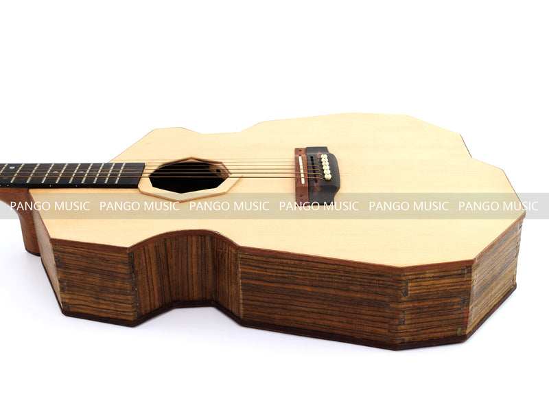 Pango Music Mortise-Tenon Joinery All-Solid Acoustic Guitar with Unique Geometric Body (MT-850, Limited Edition)