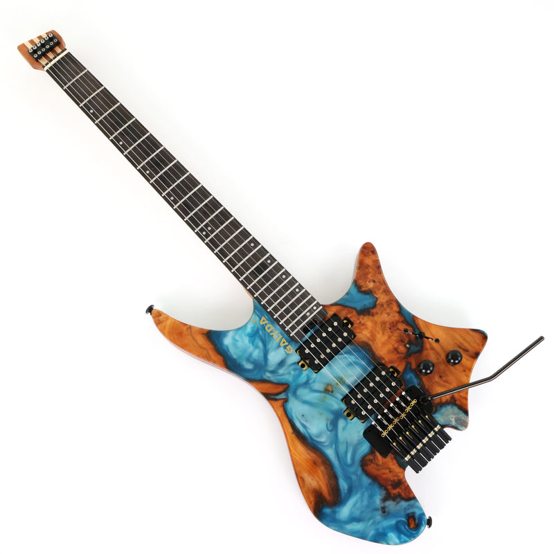 Pango Music New Headless ResinBurl Body Electric Guitar (PTH-087S-06)